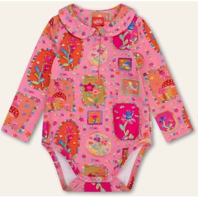 Oilily Olive Romper- maat56/3m Roze