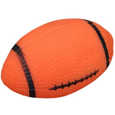Pet Puppy Chew Bite Rugby Ball Squeaker Piepend Training Sound Toy Dog Gift pack-1
