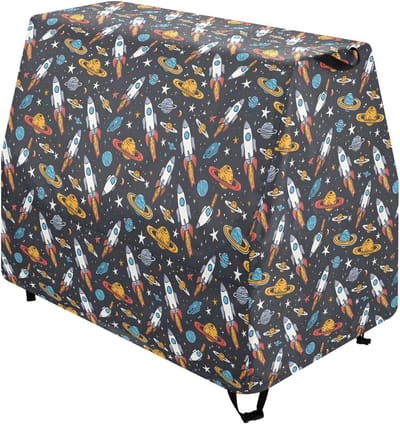 Kinder Watertafel Hoes - Water Tafel Cover - Buiten Spelen Beschermen - Cartoon Raket Ruimte Print
