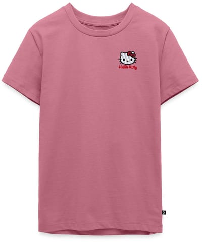 Hello Kitty Geborduurd Portret Premium T-Shirt Tiener