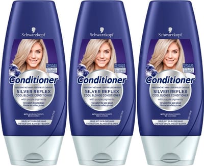 Schwarzkopf Silver Reflex Conditioner - Voordeelverpakking - 3 x 200 ml