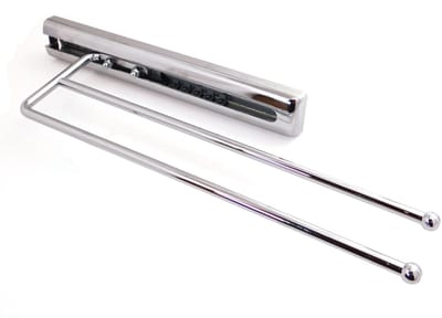 SOTECH Handdoekrek 2-armig gepolijst chroom Lengte 325 mm (verlengd: ca. 505 mm) Kesseböhmer handdoekrek
