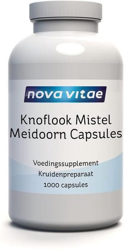 Nova Vitae - Knoflook - Maretak - Meidoorn - 1000 capsules