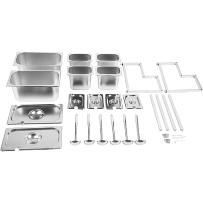Roestvrijstalen Kruidenbox Set Uitbreidbare Specerijenpot Kruidencontainer Dubbellaags Jampot L white