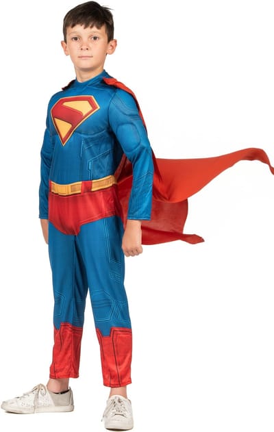 RUBIES FRANCE - Deluxe Superman-kostuum - 122/128 (7-8 jaar)