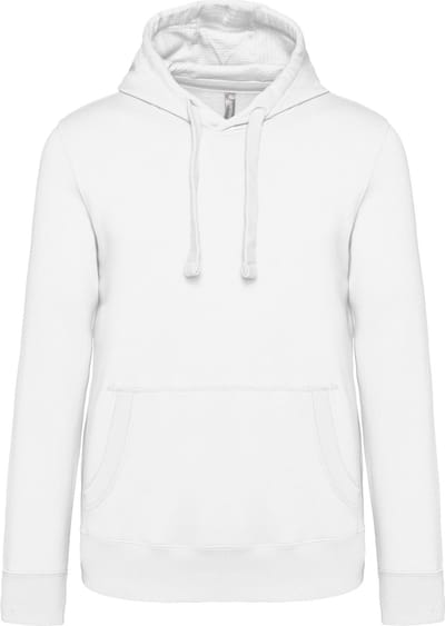 Kariban Hoodie met Capuchon en Kangoeroezak Wit - XL
