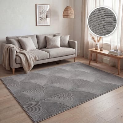 Paco Home Woonkamertapijt, modern abstract geometrisch patroon, 3D-effect 80x150 cm