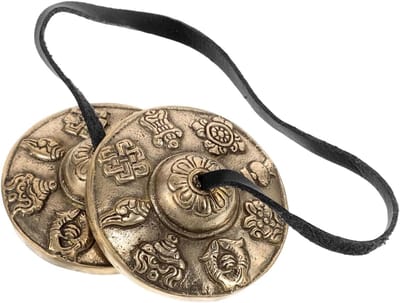 Tibetaanse klokken - Meditatie instrument - Spirituele oefening - Heldere geluiden - 26 inch - Veelkleurig