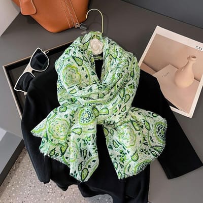 Spanje Mode Paisley Bloemig Franje Viscose Sjaal Dames Hoge Kwaliteit omslag Pashmina Stola Bufandas Moslim Hijab 180*90Cm black