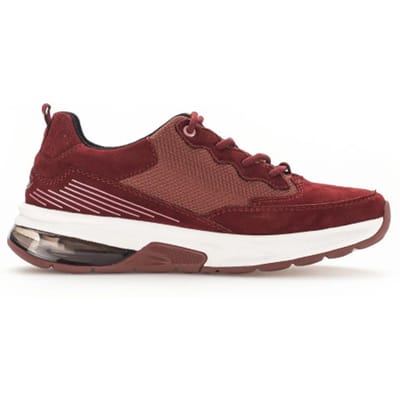 Gabor rollingsoft sensitive 36.844.48 - dames rollende wandelsneaker - Rood - maat 38 (EU) 5 (UK)