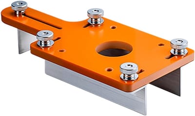 Houtbewerking Sjabloon - Geleider Router - Nauwkeurig Frezen - Verstelbaar Mechanisme - Ca. 20.6 x 9.2 cm - Aluminium