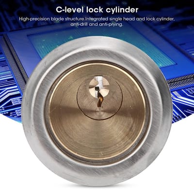 Dailygoods- Slotcilinder Ronde Anti-diefstal - Mechanisch Deurslot - Deurslot Binnendeur - Koper - Veiligheidsdeur - 100% Nieuw