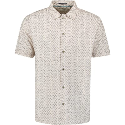 No Excess Shirt Short Sleeve Allover Printed Offwhite Size: L | Casual Shirts Outlet | Heren | Wit