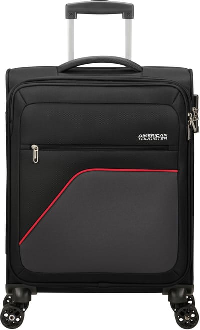 American Tourister Koffer - Sky Surfer spinner 55/20 handbagage - Black/red - 2.5 kg