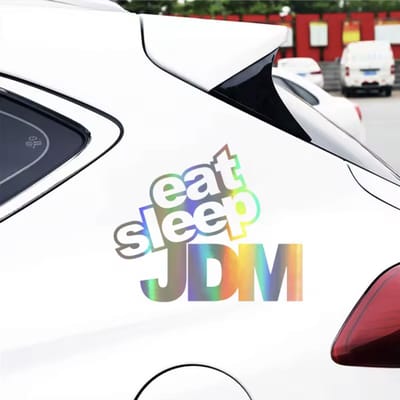 CHPN - Autosticker - Eat Sleep JDM - japanese domestic market 15/12CM - Sticker voor op de auto - Multicolor
