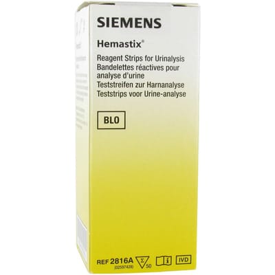 Hemastix urine teststrips 50 stuks