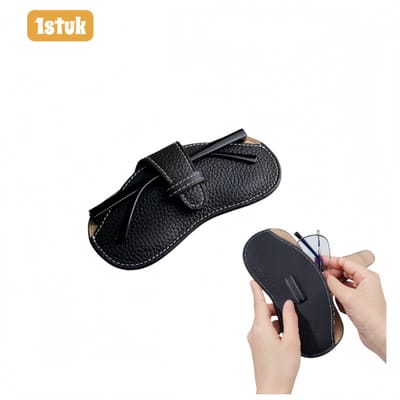 1stuk - brillenkoker - zacht leer, draagbaar - drukbestendig en schokbestendig - opbergzakje voor zonnebrillen en brillen op sterkte - unisex beschermhoes - zwart