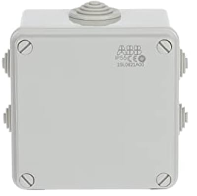 Flexibele doos met sproeiers en schroef op deksel IP55, TPU, grijs