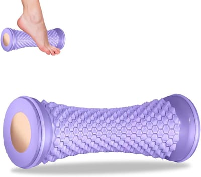 Voetmassage Egelbal - Voetroller Massage - Pijnverlichting Voeten - Ergonomisch Ontwerp - 10 x 5 x 5 cm - Paars