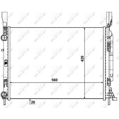 Radiator, motorkoeling NRF 53004