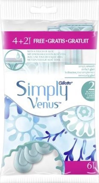 Gillette Venus Wegwerpmesjes Simply Venus 6 stuks