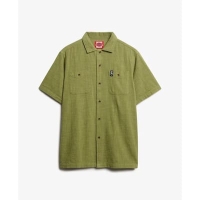 Superdry - The Merchant Store - Overhemd met korte mouwen en textuur - Heren - Shirts