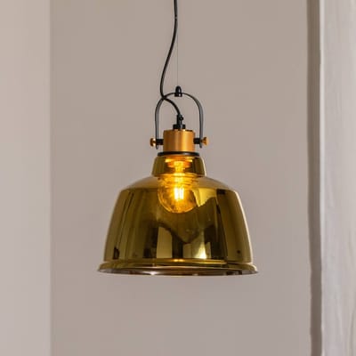 Nowodvorski Lighting Hanglamp Amalfi, goud, Ø 30 cm