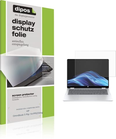dipos – 2x Matte Beschermfolie geschikt voor HP OmniBook 5 Flip 14-FP0254ng | Krasbestendige & antireflecterende Screenprotector Ultra-Thin