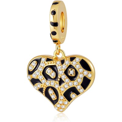 18K Verguld Grote Bedels Koper Echt Voor Vrouwen Fijne Sieraden Passend Armband Vlinder Hart Rond Vierkant Decoratief Hanger Bedels Charm beige