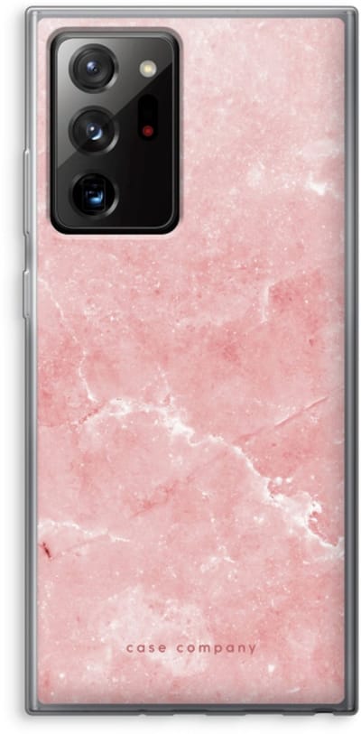 Case Company® - Hoesje geschikt voor Samsung Galaxy Note 20 Ultra / Note 20 Ultra 5G hoesje - Roze marmer - Soft Cover Telefoonhoesje - Bescherming aan alle Kanten en Schermrand