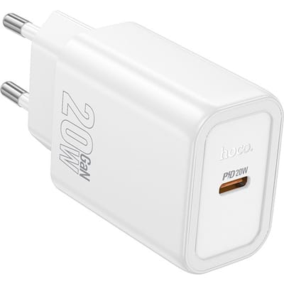 Hoco USB-C Snellader - 20W - Wit