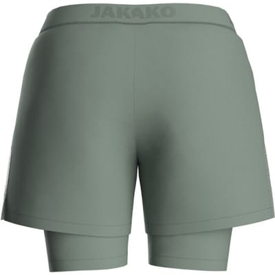 Jako Power 2-In-1 Short Dames - Mintgroen | Maat: 34