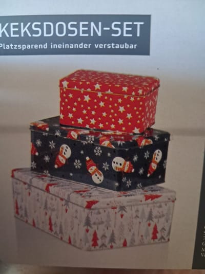 Ernesto Koektrommel set 3-delig - Kerst - Winter - 3 verschillende