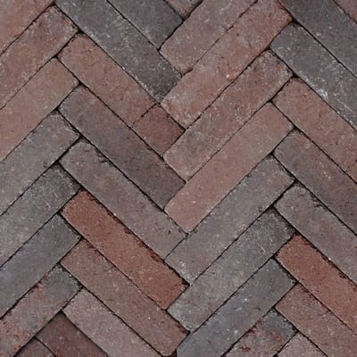 Retrostones Plus 5 x 20 x 6,4 cm tuintegel Rood/Bruin 100 stenen pe...