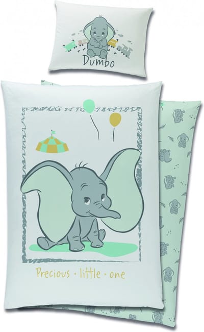 Disney Dumbo BABY Dekbedovertrek- 90 x 120 cm - Katoen