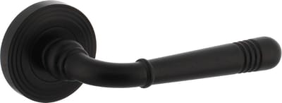 Intersteel Deurkruk Helena op rozet ø54x9 mm met nokken mat zwart