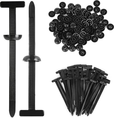 Dailygoods- Kabelbindergesp 30 Stuks - Zware Nylon Kabelbinderhouders - Multifunctionele Drukbevestiging - Bumperbevestigingsclips - Voor Autoreparaties - Afmetingen 9x2 cm - Bevestigingsclip