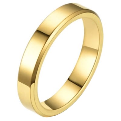 LGT Jewels smalle stalen ring Goudkleurig 4mm-22mm