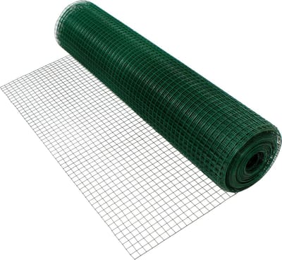 Volièredraad, groen, van gegalvaniseerd staal, draaddikte 1,05 mm, lengte 10 m
