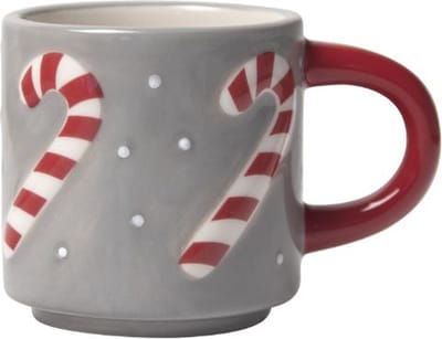 Candy Cane keramieken kerstmokje - Pluto Design