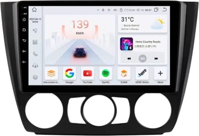 Autoradio met bluetooth - Carplay - Voor BMW 1-Serie (E81/ E82/ E87/ E88) (2004-2011) - Geschikt voor Apple en Android - Stereo - Navigatie - Navigatiesysteem auto - 4GB 32GB