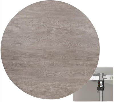 Houten Eettafelblad - Tafelblad Rond - Eettafel Kantoor - DIY Project - Diameter 100cm - Grijs Eiken