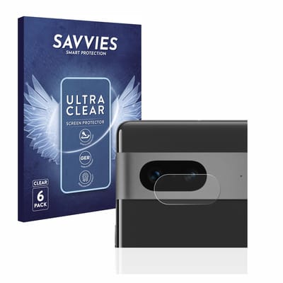 Savvies - Screenprotector voor Google Pixel 7 (ALLEEN Camera Lens) - Folie Beschermfolie transparant 6 Stuks
