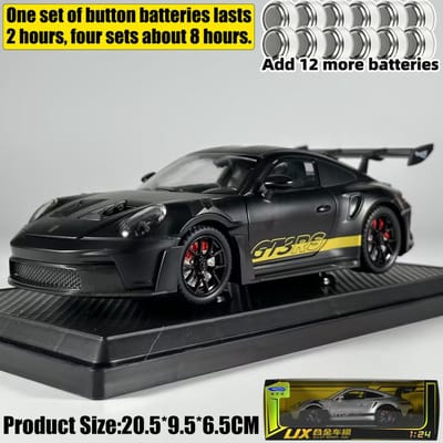 1:24 Porsche 911 Gt3 Rs 992 Generatie Gt Sportwagen Legering Metaal Diecast Modelauto Hoge Simulatie Voertuig Huis Trendy Ornamenten
