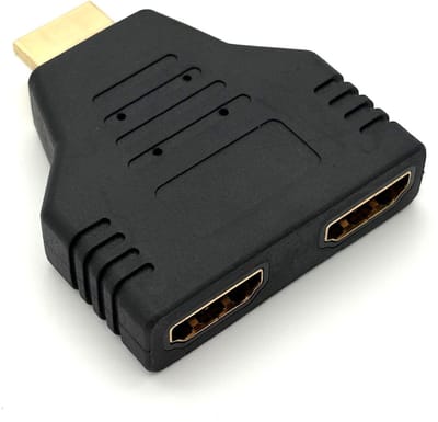 HDMI Splitter 1 naar 2 – HDMI Verdeler – HDMI Adapter 1 In 2 Uit – Full HD 1080p – Voor TV, Monitor en Beamer