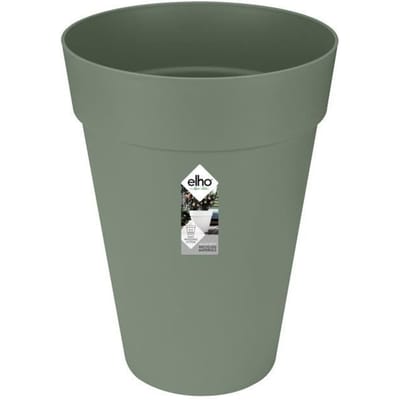 ELHO Pot de fleurs Loft Urban rond Haut - Ø 34 x H 45 cm - Extérieur - 100% recyclé - Vert