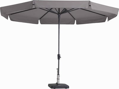 Parasol Rond Taupe Syros 350cm | Topkwaliteit ronde parasol Madison | 100% polyester doek