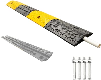 Kabelgoot - Slangbeschermer - Verkeer Vertragen - Honingraatstructuur - 100x15x3cm - Geel Zwart