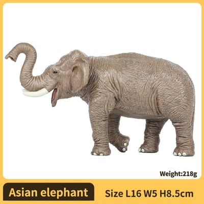 Modèle d'Action d'Éléphant Sauvage Réaliste - Collection Animales Modèle Safari Faune Sauvage pour Enfants et Collectionneurs Haute Qualité