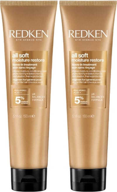 Redken - All Soft - Leave-In Treatment voor droog haar - 2 x 150 ml